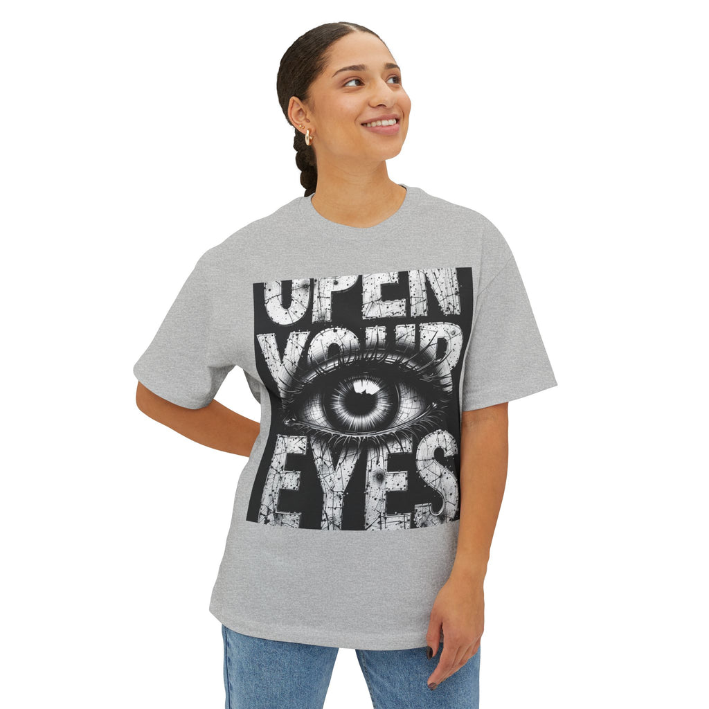 Graphic Tee — "Open Your Eyes" Eye & Straw Hat Pirate Design