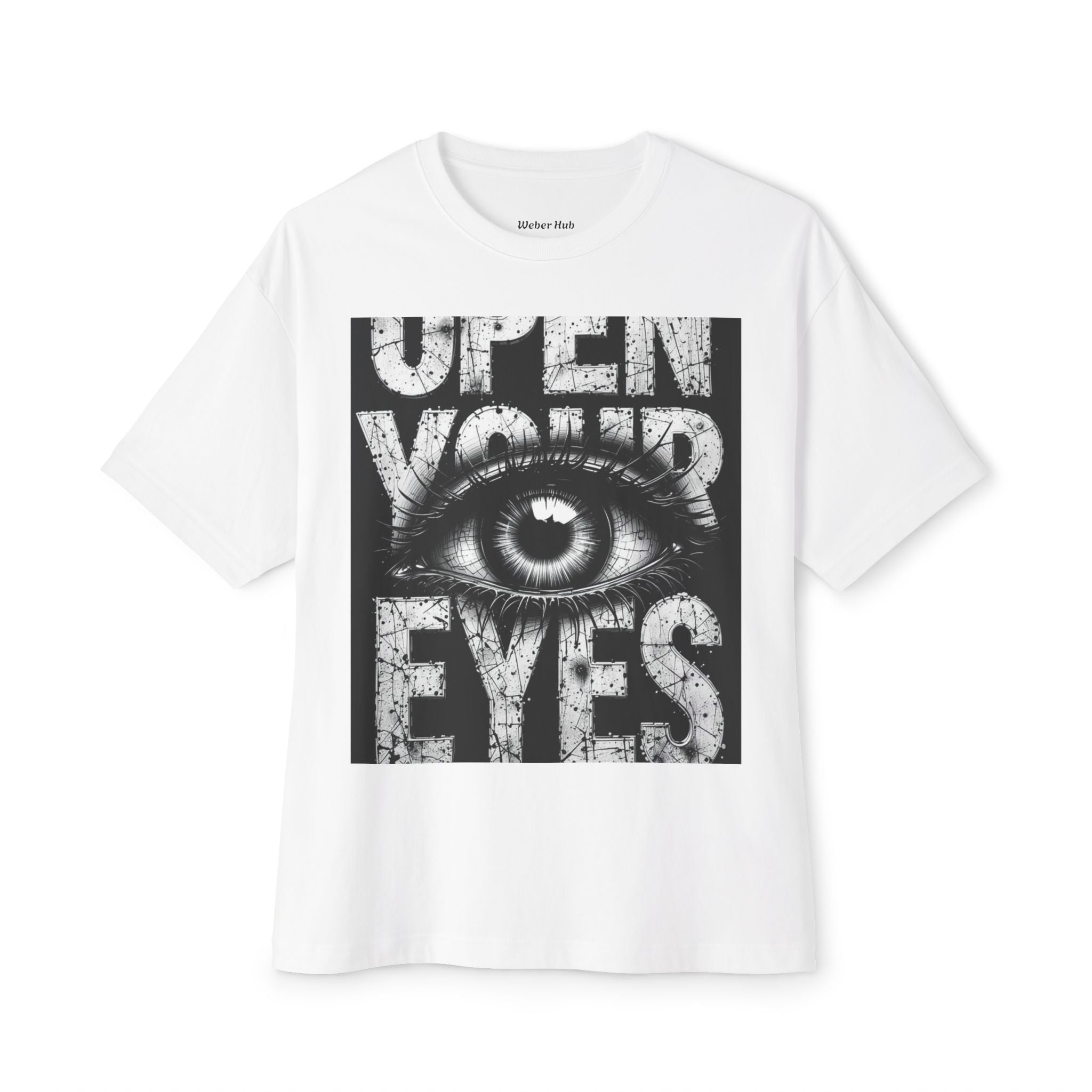 Graphic Tee — "Open Your Eyes" Eye & Straw Hat Pirate Design