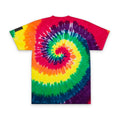 Tie-Dye T-Shirt — Rainbow Spiral Embroidered Pocket Tee